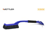 Щетка для снега со скребком 65см. мягкая щетина, синяя vettler