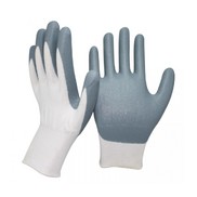 Перчатки Русский Мастер нейлон с фиолетовым/серым нитрилом XL