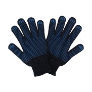 Перчатки с ПВХ черные 10 класс 6 ниток