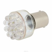 Лампа 1156-12 led красный цоколь