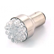 Лампа 1157-12 led красный 2-конт цоколь