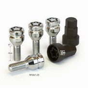 Болты секретные 12*1,25*28 ВЕКТОР конус, хром 672110F2