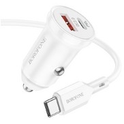 Зарядное устройство BOROFONE BZ18A с USB+TYPE-C-портами TPE-C