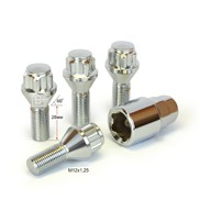 Болты секретные 12*1,25*28 ВЕКТОР [372110H1], конус, хром