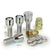 Болты секретные 14*1,5*28 ВЕКТОР [374110X2] конус, хром, вращ. кольцо