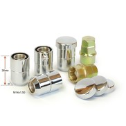 Гайки секретные 14*1,5*35 ВЕКТОР [406448Х2] конус, хром, открытый