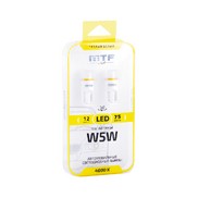 Лампа MTF светодиодная W/5W/T10 линза матовая (W5W40PT) КМП