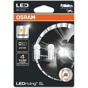 Лампа светодиодная OSRAM W5W 12V  W5W 12V 0,5W LEDRIVING желтая 2 шт.
