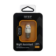 Лампа MTF светодиодная PY21W Night Assistant (NPY21W), янтарный