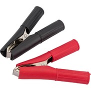 Зажим крокодил в изоляторе REXANT, длина 75 мм, ток 30A, 2 шт 1600169