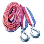 Трос буксировочный лента 3,5т 4м 2 крюка в сумке Россия