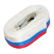 Трос буксировочный лента 5т 4м 2 крюка в сумке Россия