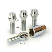 Болты секретные 12*1,25*30 ВЕКТОР [372120H1] конус, хром