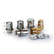 Гайки секретные 14*1,5*35 ВЕКТОР [436448X2] прессшайба, хром, вращ. кольцо