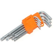 Набор ключей Torx с отверстием г-образных 9 пр. Т10-Т50 АвтоДело Professional [ 39155 ]